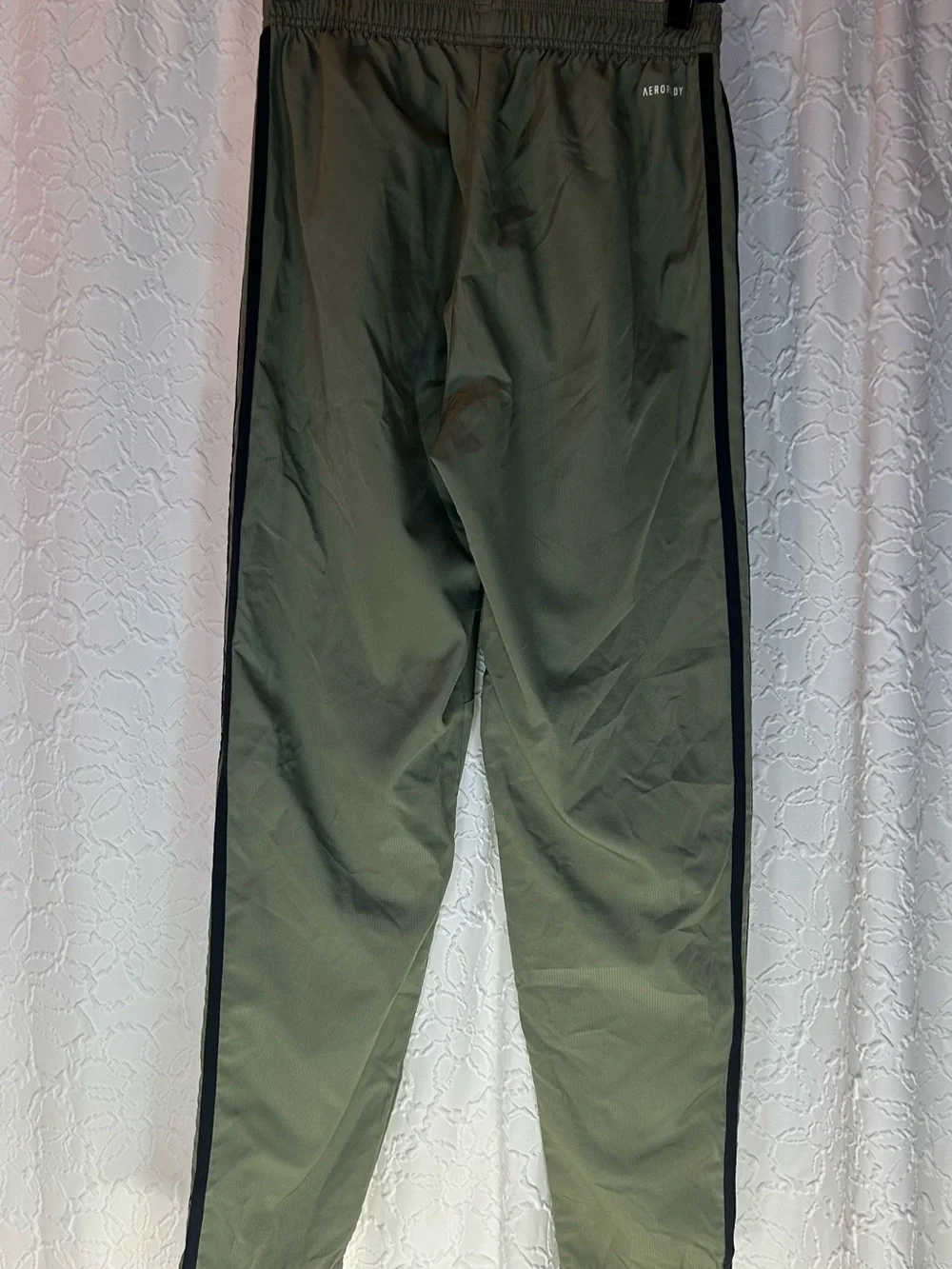 adidas warmups black waistband